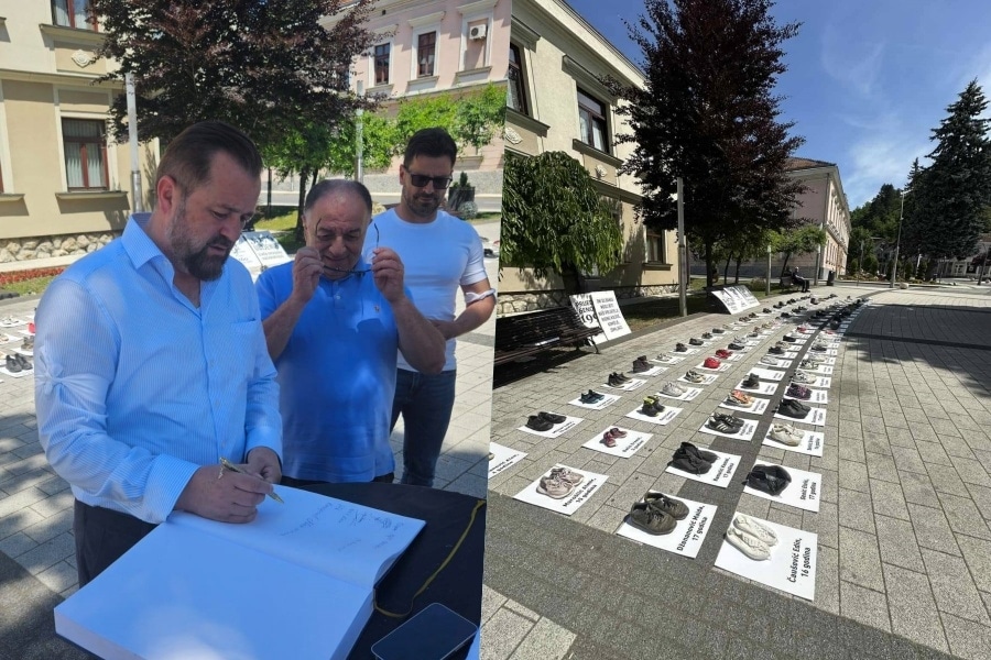 DAN BIJELIH TRAKA OBILJEŽEN U CAZINU: Građani odali počast žrtvama Prijedora
